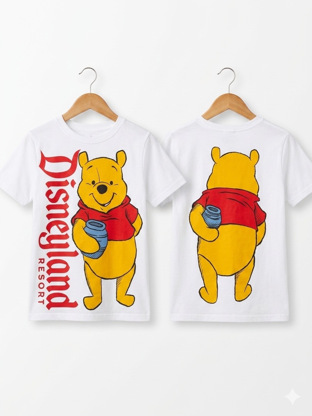 Disneyland Resort Winnie The Pooh Front Back Graphic T-Shirt youth kids 9/10 M
